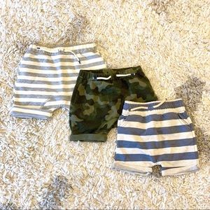 Baby Boy U-Shaped Shorts 3-pack